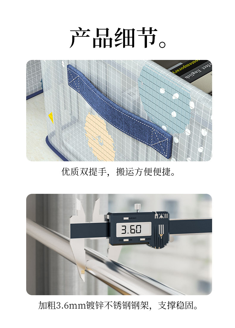 批发衣物收纳盒家用客厅宿舍收纳筐衣柜收纳箱衣服裤子收纳透明整详情8