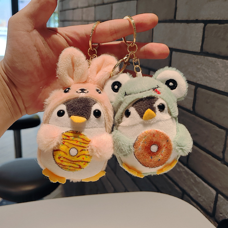 网红爆款小企鹅钥匙扣公仔挂件萌萌可爱企鹅玩偶毛绒玩具书包挂饰详情5