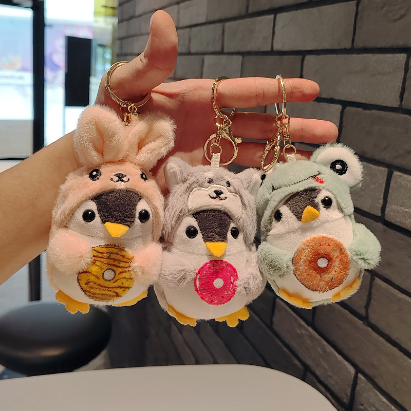 网红爆款小企鹅钥匙扣公仔挂件萌萌可爱企鹅玩偶毛绒玩具书包挂饰详情9