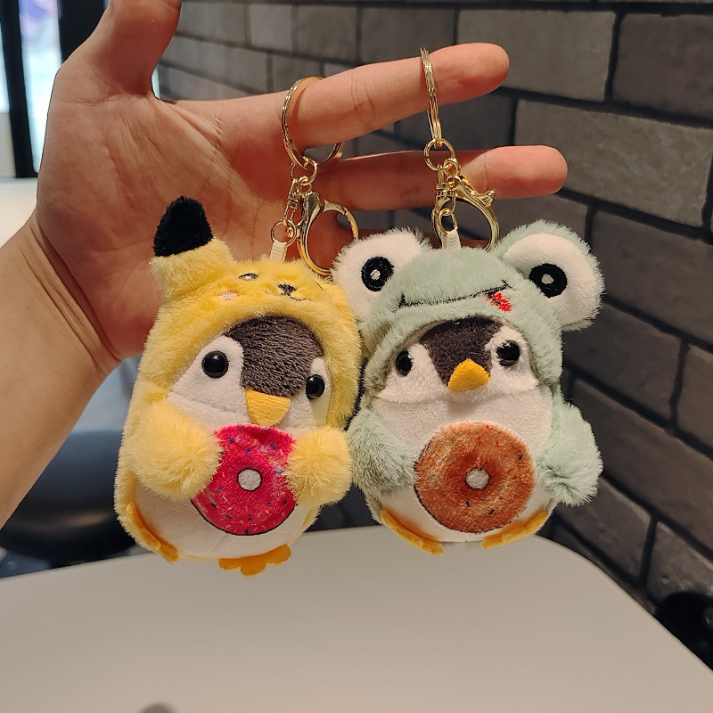 网红爆款小企鹅钥匙扣公仔挂件萌萌可爱企鹅玩偶毛绒玩具书包挂饰详情3