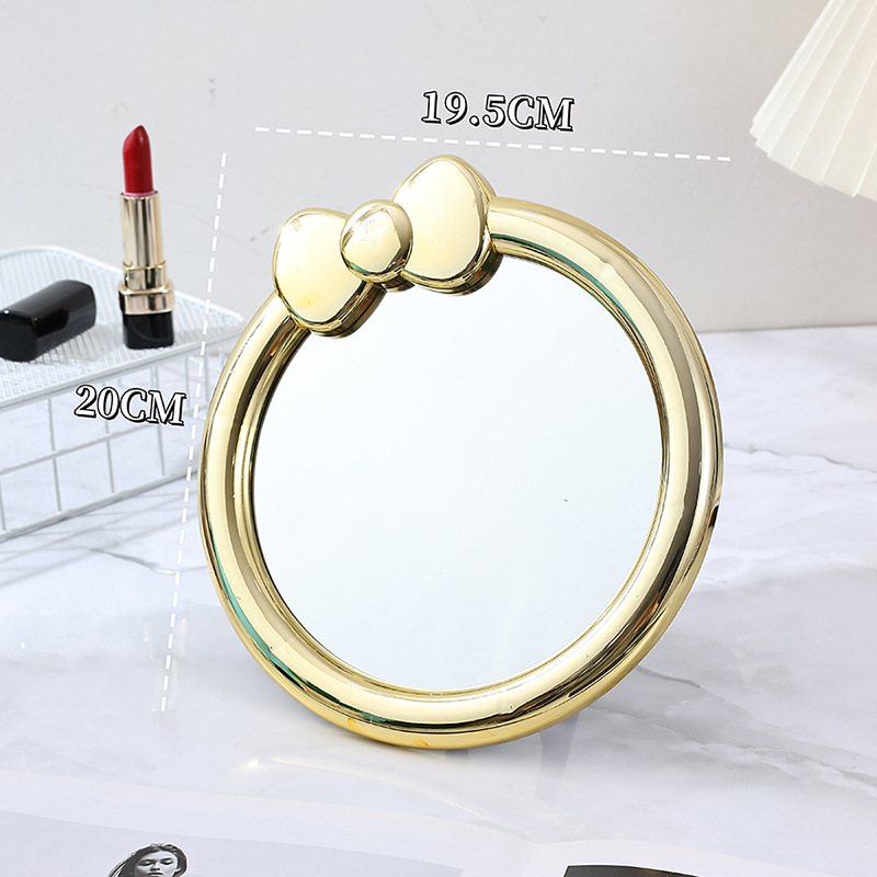 新款镜子立式折叠化妆镜精致简约家用可爱桌面轻奢学生宿舍梳妆镜详情5