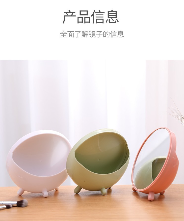 High-end single-sided makeup mirror, desktop dressing mirror, beauty princess mirror, folding square mirror, desktop portable mirror 2 pic 14