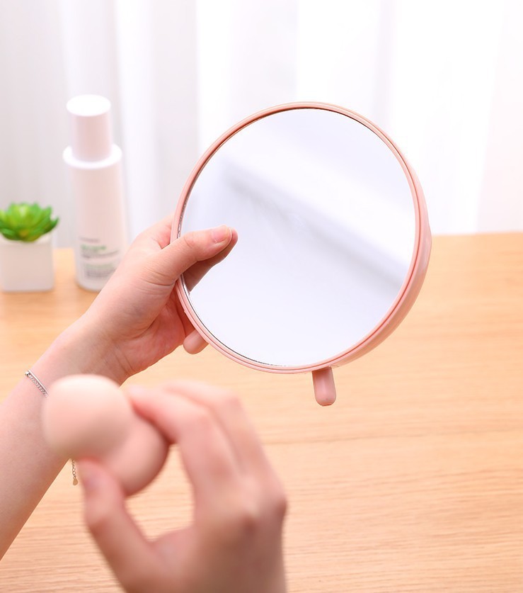 High-end single-sided makeup mirror, desktop dressing mirror, beauty princess mirror, folding square mirror, desktop portable mirror 2 pic 6