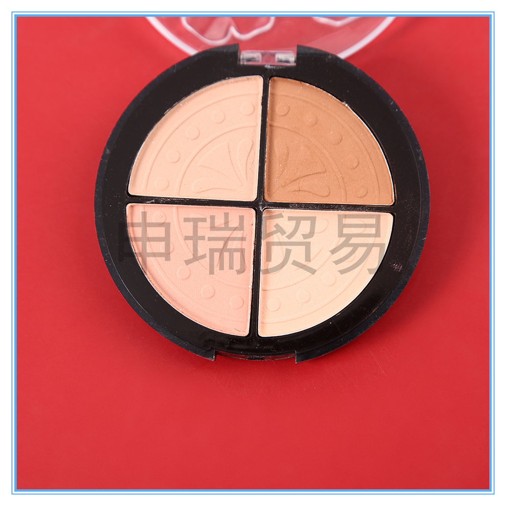 Factory direct sales: Earth tone four-color eyeshadow palette, pearlescent and matte, versatile for daily use, smoky eye eyeshadow, affordable for female students pic 9