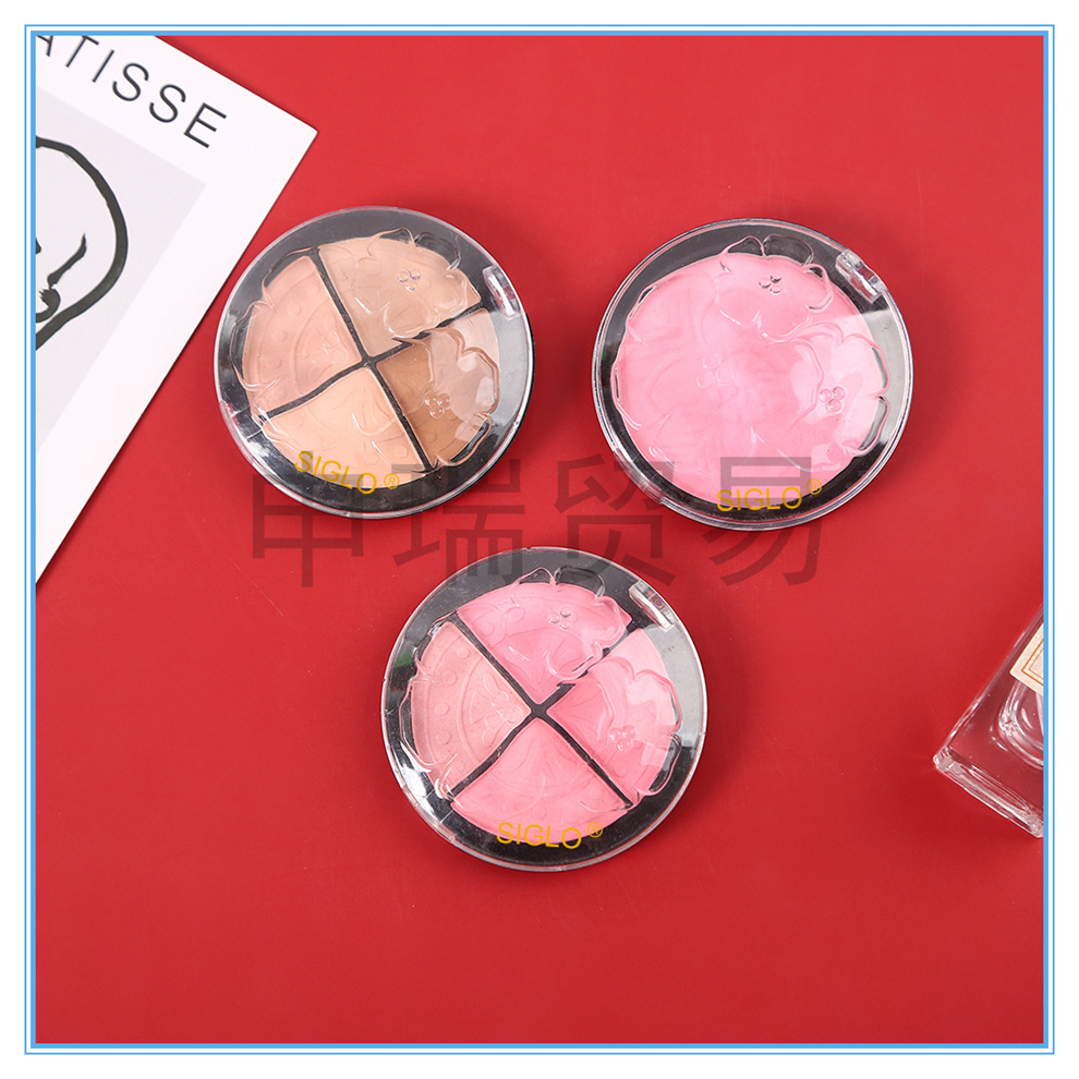Factory direct sales: Earth tone four-color eyeshadow palette, pearlescent and matte, versatile for daily use, smoky eye eyeshadow, affordable for female students pic 3