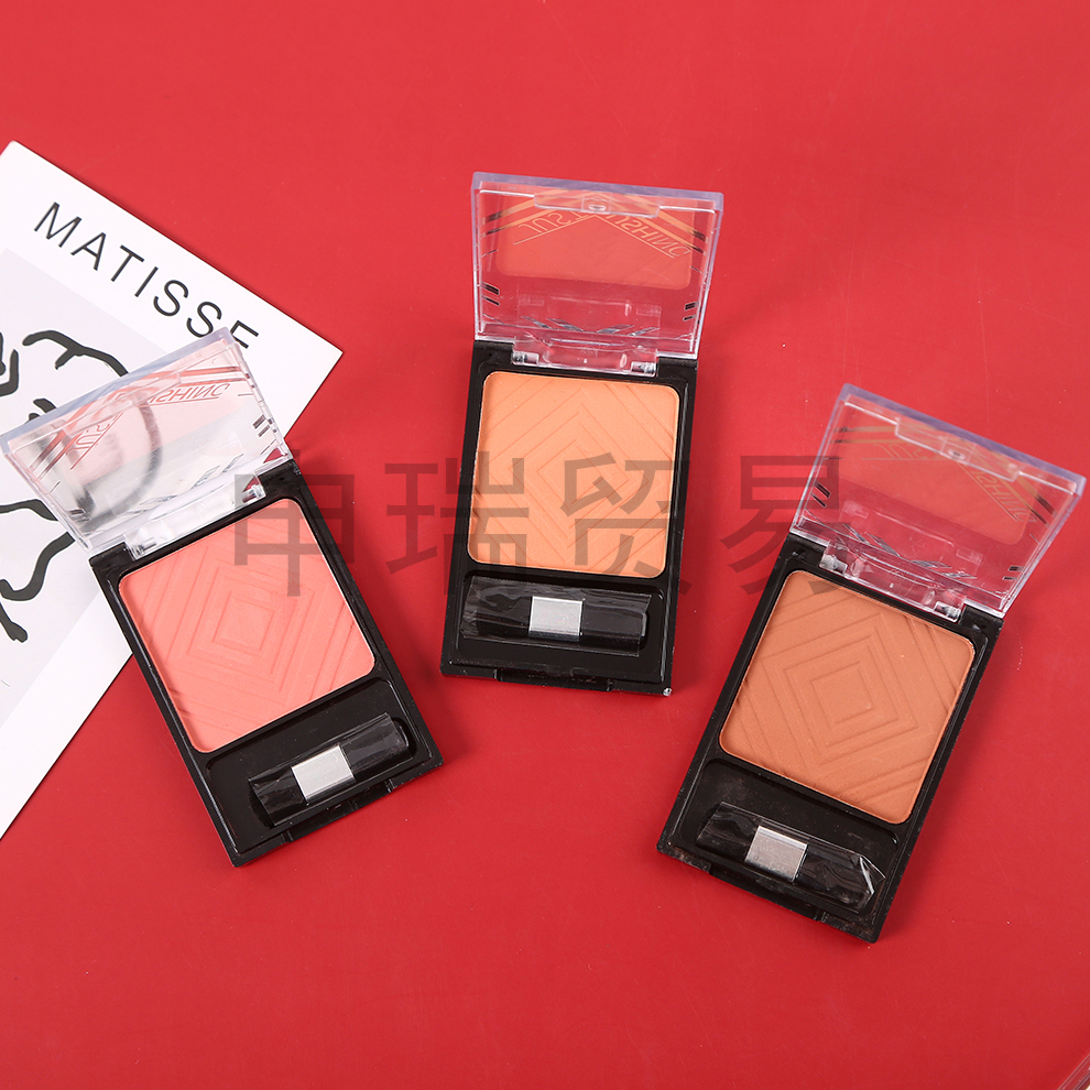 厂家直销甜蜜粉嫩腮红裸妆元气高光蜜桃显色胭脂美妆盘腮红盘批发