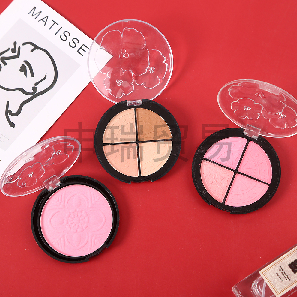 厂家直销大地色四色眼影盘珠光哑光日常百搭烟熏妆眼影女学生平价