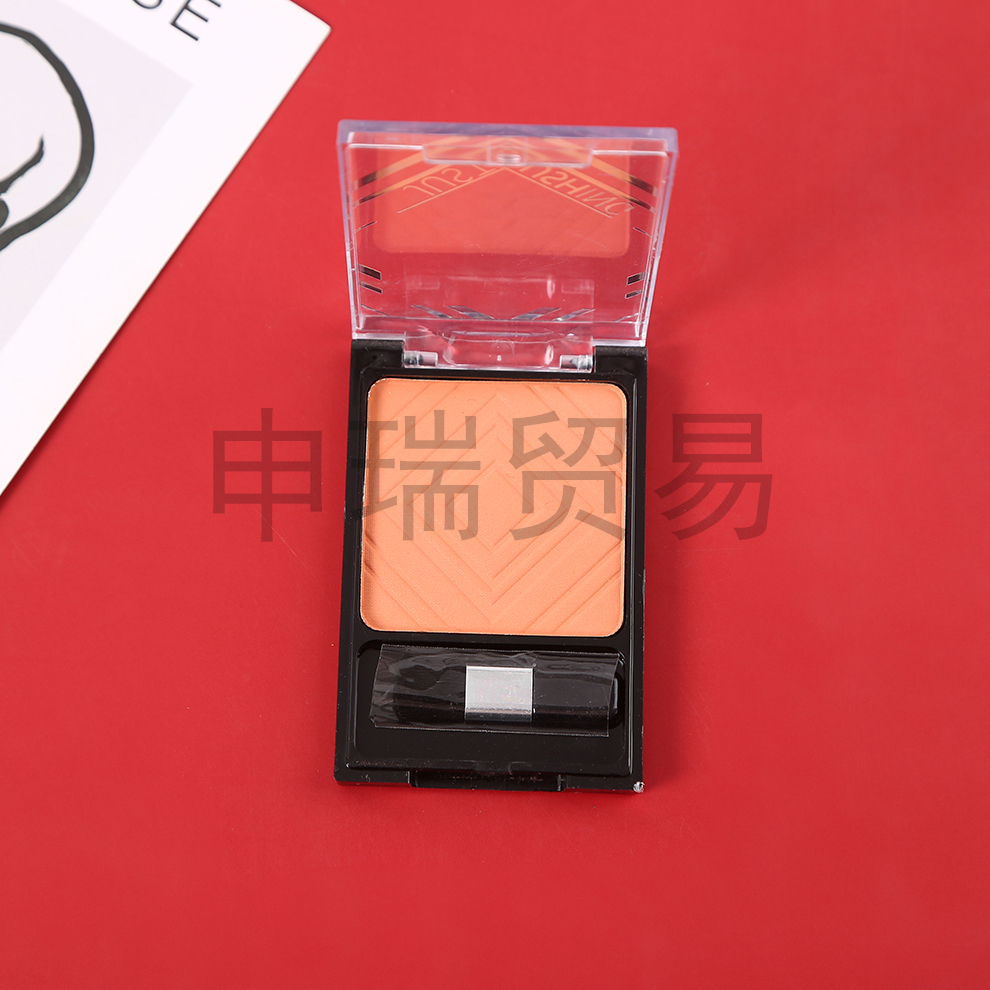 Factory direct sales: Sweet and tender blush, nude makeup, energetic and radiant peach color-enhancing blush, beauty makeup plate, blush plate wholesale Specification image