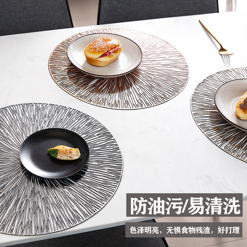 托盘绒布/蒲草/陶瓷杯垫/圣诞派对餐垫一次性/桌子上的防滑垫产品图