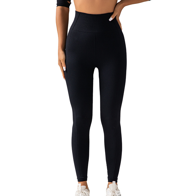 Seamless peach-buttocks body-shaping pants, high-waisted and belt-tightening pants, fitness and sport pants, running and yoga pants, tight stretch pants Application Scenario