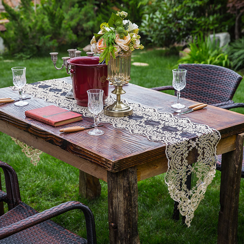 Modern and simple table flags, coffee table flags, American tablecloths, Nordic TV cabinet tablecloths, white lace tablecloths, decorative cloths