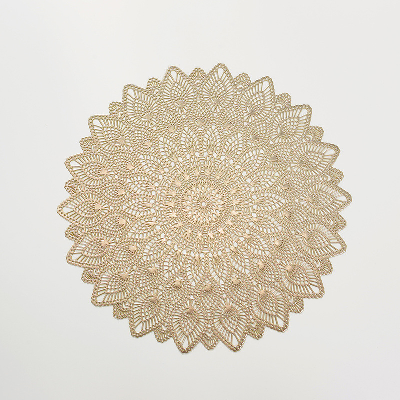 Factory direct supply of new flower-shaped placemats, simple Japanese-style heat-insulating coasters, InS-style creative decorative MATS, cross-border supply, waterproof, anti-slip, oil-proof, heat-resistant and wear-resistant placemats Item Picture