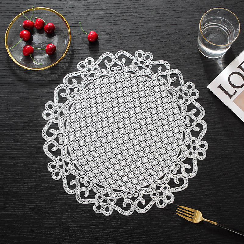 翼家 直供新款镂空餐垫 简约日系隔热北欧风创意装饰垫跨境货源隔热垫食品餐垫桌子上的防滑垫