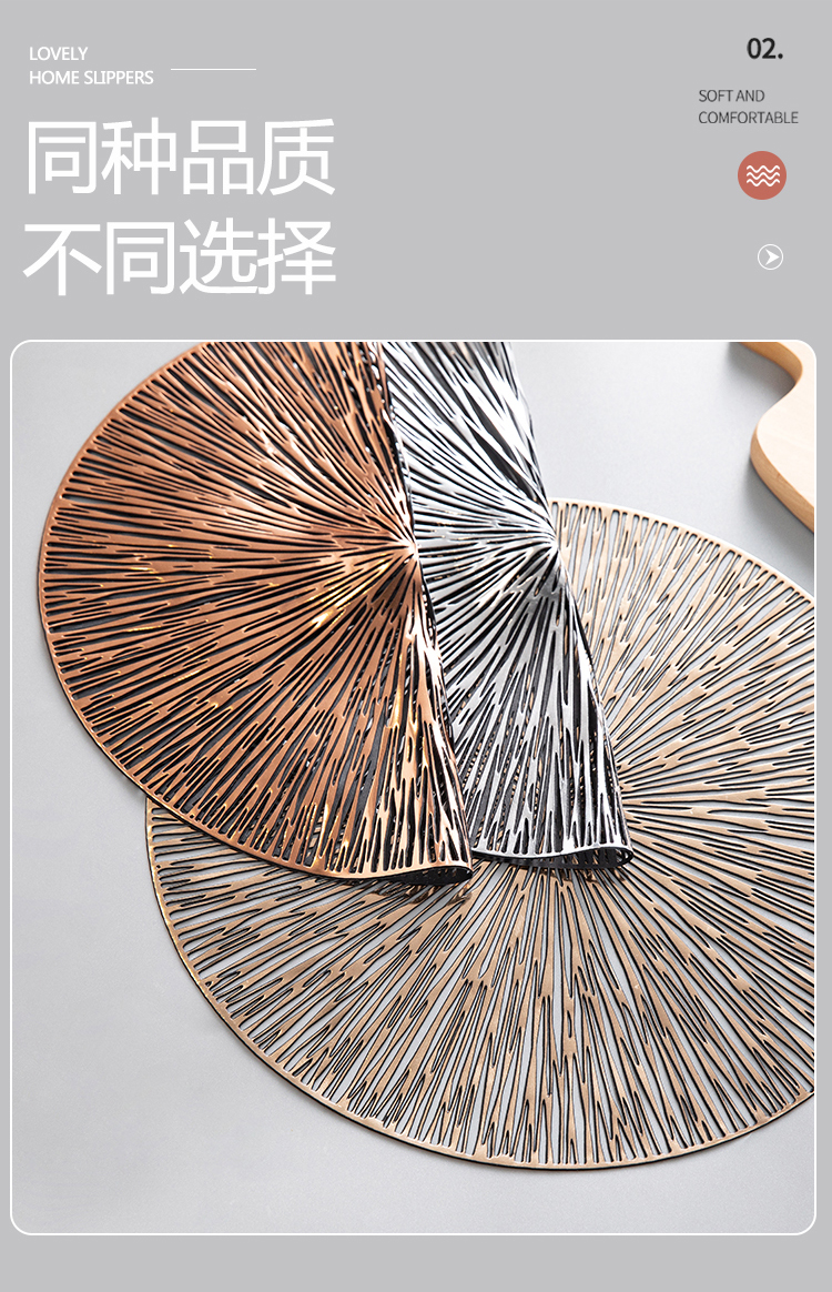餐垫北欧轻奢茶杯垫隔热垫简约现代菜垫西餐垫餐盘垫餐桌垫免洗餐垫食品餐垫桌子上的防滑垫详情4