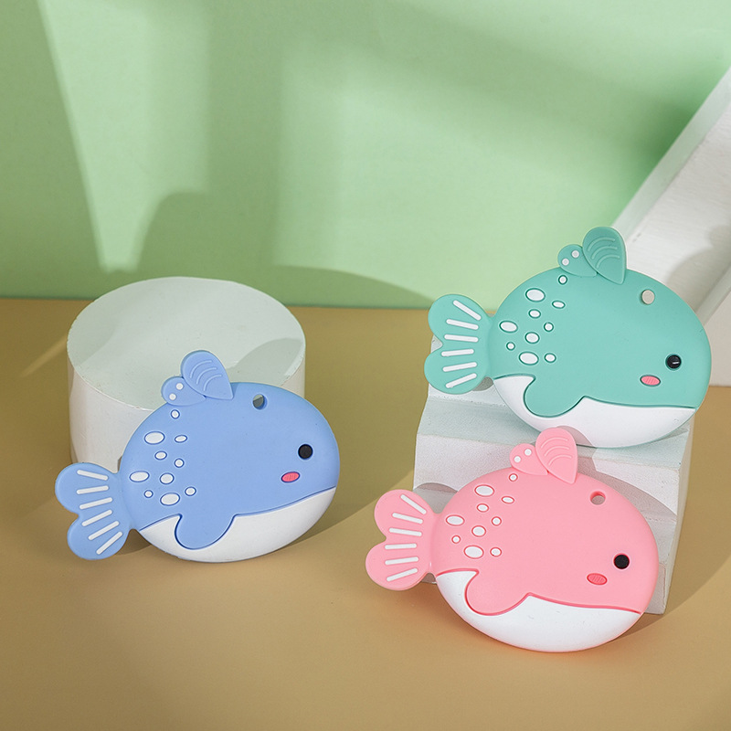 外贸出口婴儿卡通牙胶食品级全硅胶宝宝磨牙胶婴儿磨牙器咬牙胶