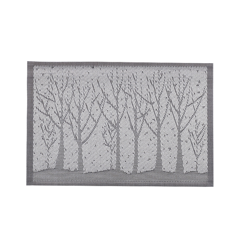 Teslin jacquard placemats, European creative, high-end, simple and elegant, woven PVC, Western placemats, table MATS, Japanese heat-insulating and anti-slip MATS, plate MATS, placemats and coasters, anti-slip and heat-resistant Application Scenario