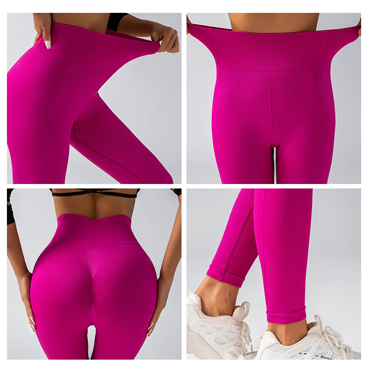 Seamless peach-buttocks body-shaping pants, high-waisted and belt-tightening pants, fitness and sport pants, running and yoga pants, tight stretch pants