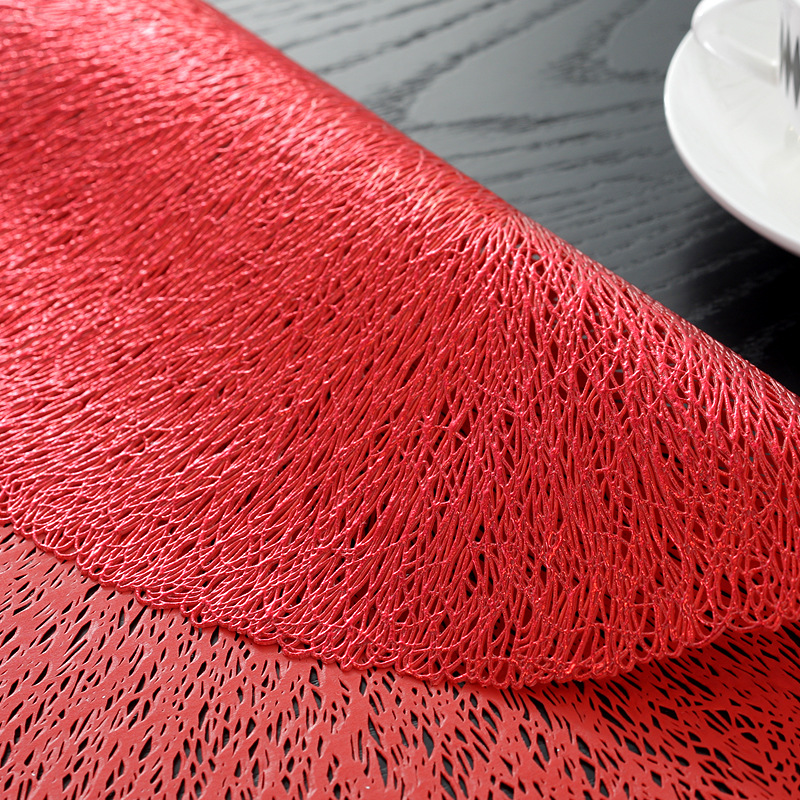 桌巾/陶瓷软木隔热垫/酒红色桌垫/隔热垫/硅胶厨具产品图