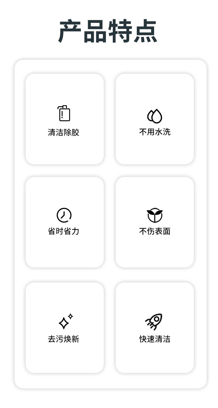 多功能去除剂地板 汽车车身玻璃粘胶标签除胶剂详情3