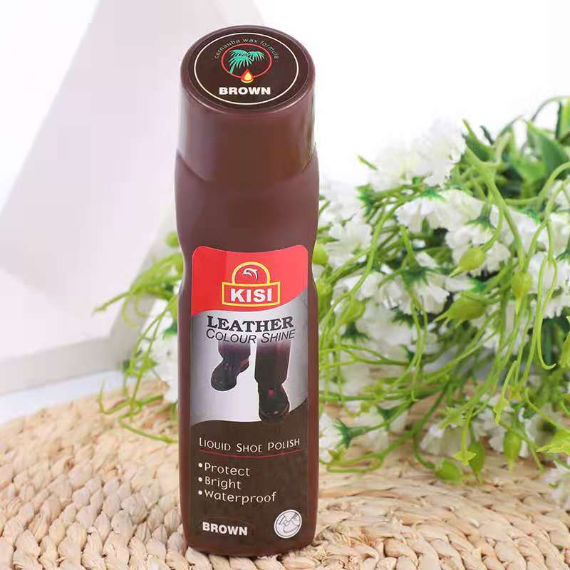 KISI 8830 Liquid Shoe Polish, black-brown colorless leather shoe care oil, leather care agent Specification drawing