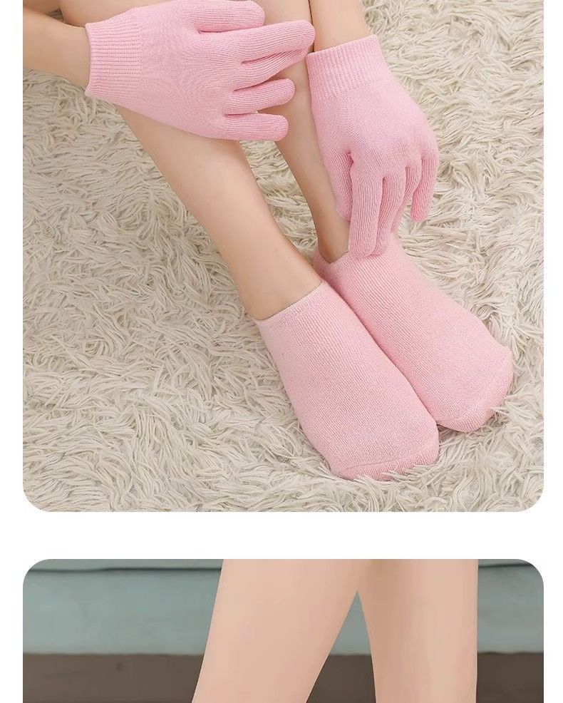 凝胶袜套跨境凝胶袜子足膜保湿防干裂袜子脚后跟保护套防裂袜外贸详情12