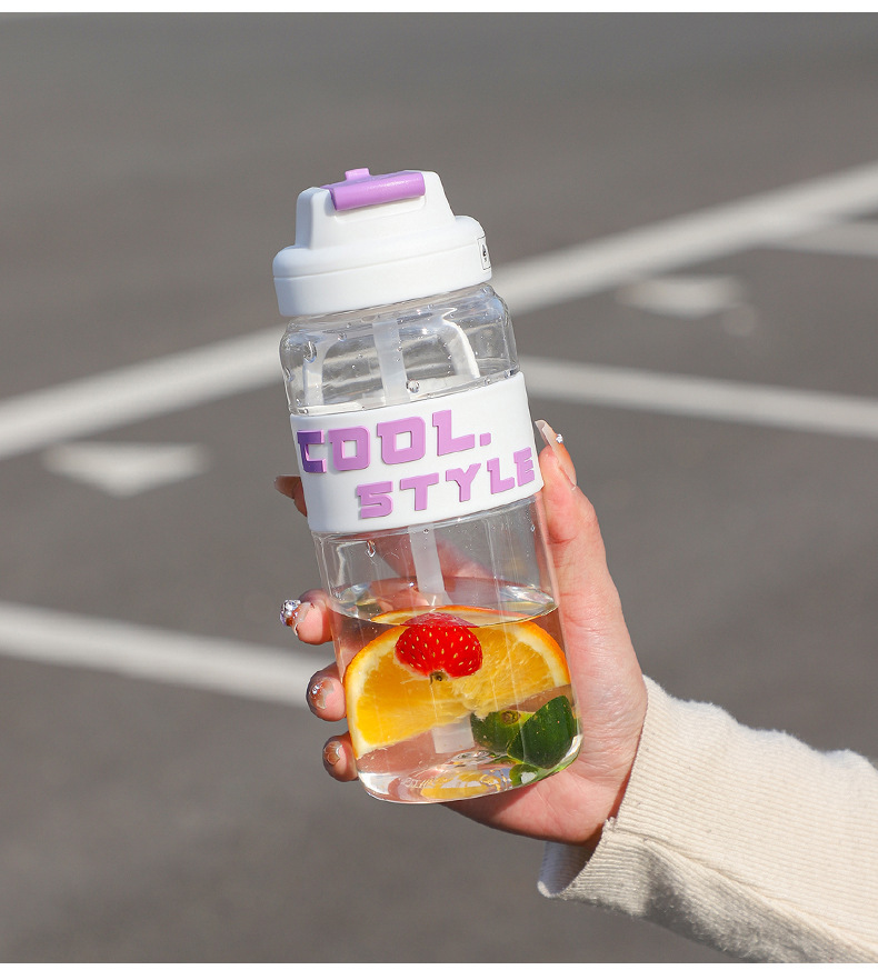 Creative, simple, fresh, high appearance level student water cups, couple outdoor sports straws, plastic cups, car water cups manufacturer pic 26