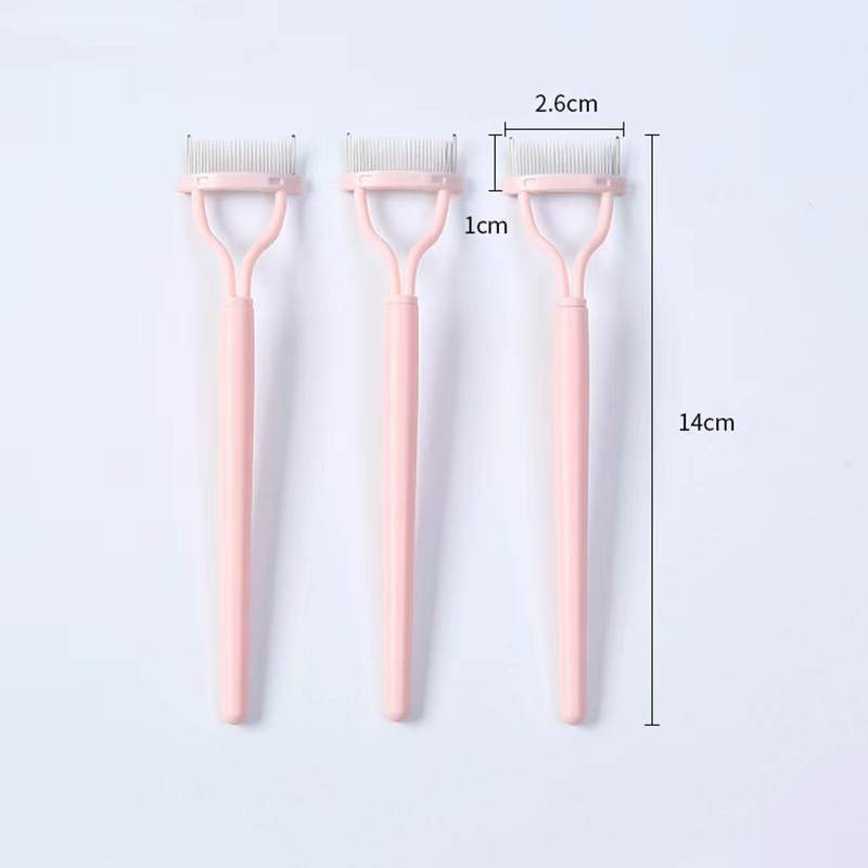 爆款不锈钢卷翘持久定型钢针眉梳睫毛刷半弧形睫毛辅助美妆工具详情10