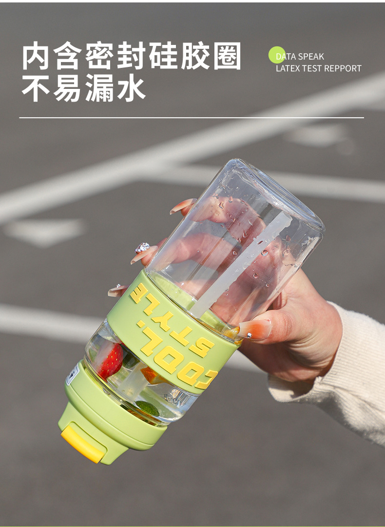 Creative, simple, fresh, high appearance level student water cups, couple outdoor sports straws, plastic cups, car water cups manufacturer pic 22