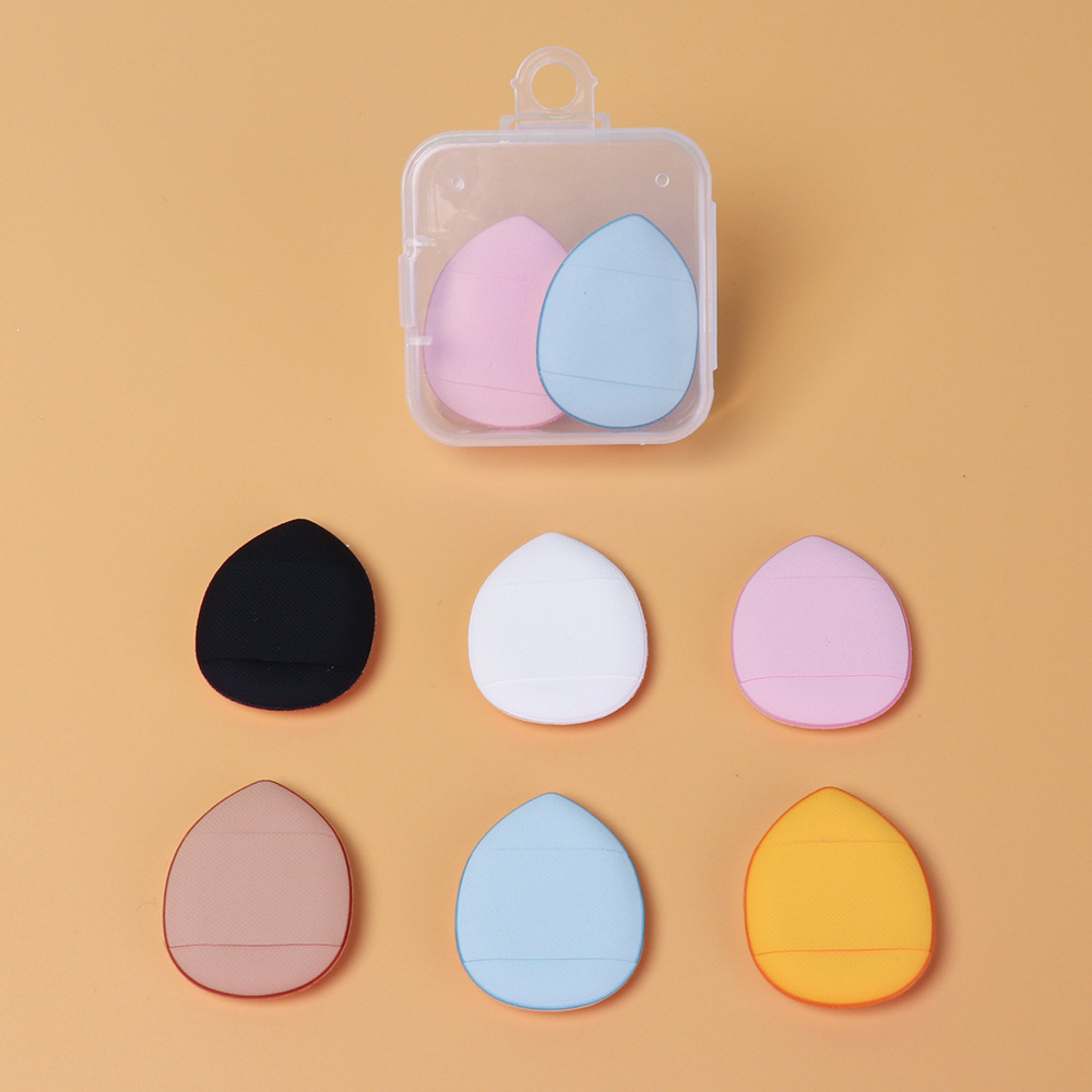 迷你手指粉扑小气垫遮瑕三角水滴棉花糖化妆海绵批发mini拇指粉扑详情5