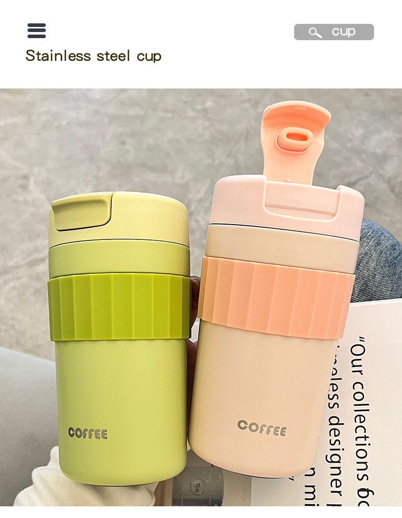 创意咖啡杯小巧便携高颜值女生保温杯办公室家用水杯随行杯定 制详情24