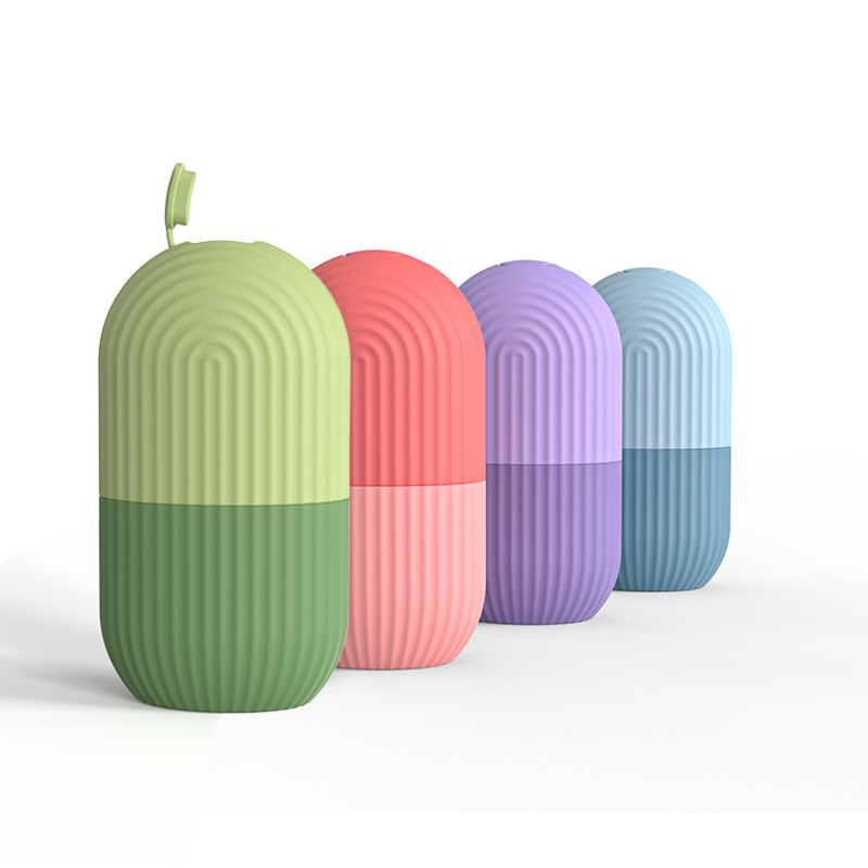 面部美妆按摩敷脸冰格 毛孔收缩冰块ice roller 硅胶菱形敷脸冰格