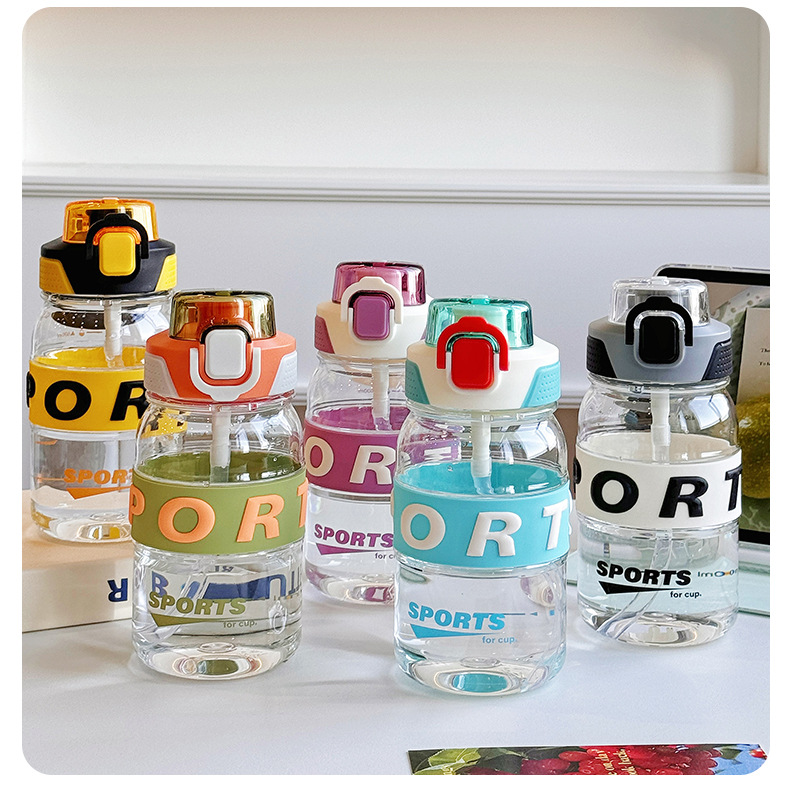 New outdoor sports bouncing straw cup from the manufacturer, 2025 summer student big belly cup, plastic water cup with straw pic 19