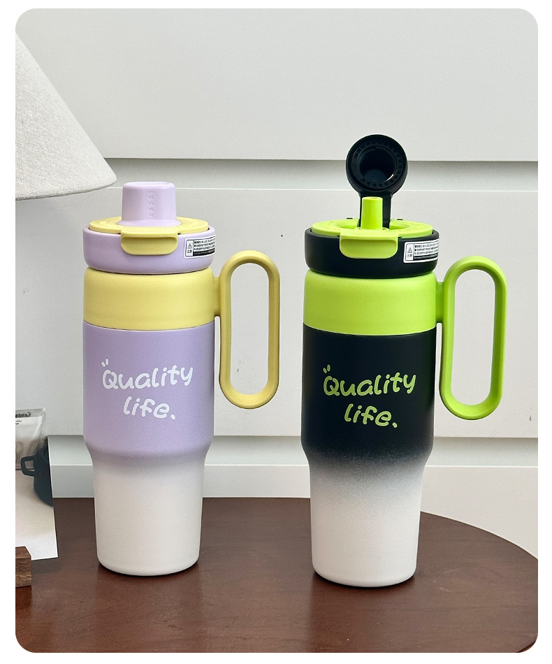 新款永康巨无霸不锈钢保温杯女创意渐变高颜值吸管水杯冰霸杯批发详情27