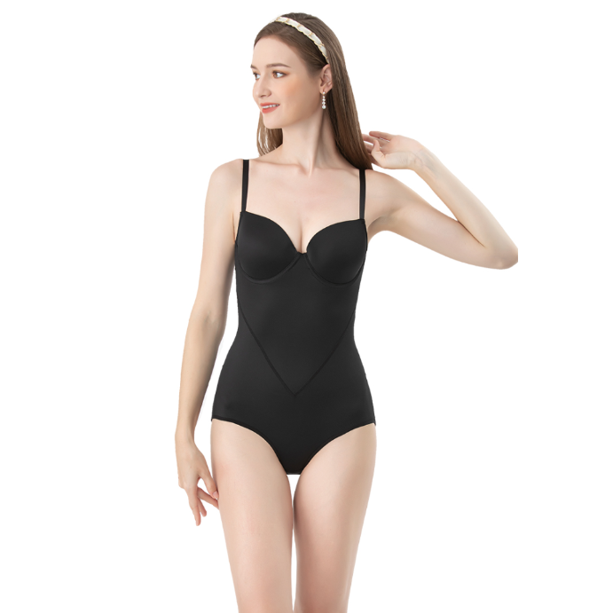 Cross-border body-shaping jumpsuit, no need to wear, body-shaping tight-fitting garment, lifting and tummy tightening, triangular buckle corset, body shaping Item Picture