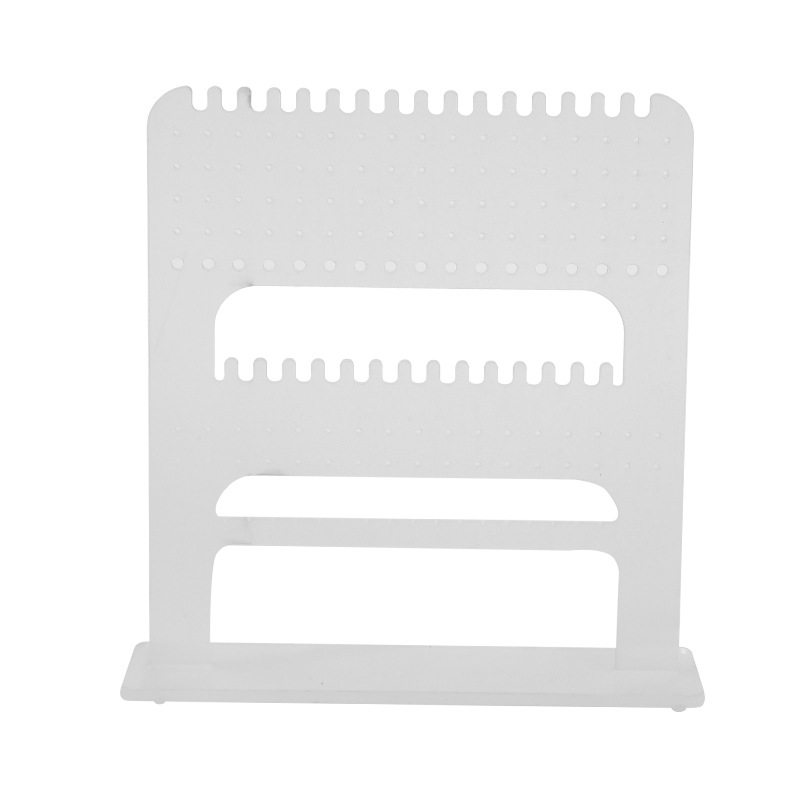 Acrylic single-sided perforated display stand, jewelry display stand, earrings, stud earrings, earrings, necklaces, transparent display stand, fine products Application Scenario