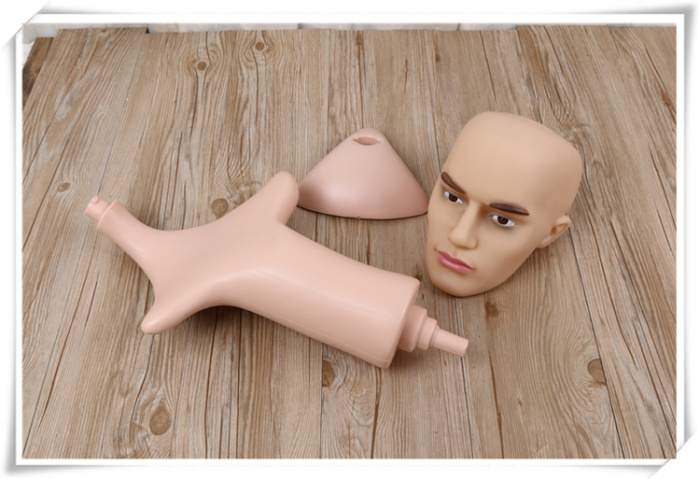 Hao Yan Model Three-Body Event Male head model wig hat Scarf Model Head pic 6