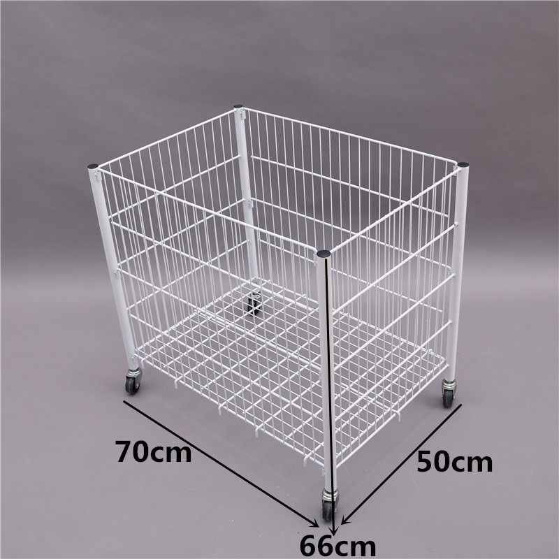 Factory mobile vehicle storage net frame, old clothes basket, metal net basket, shoes, hats, basketball storage net basket, promotional vehicle details Picture