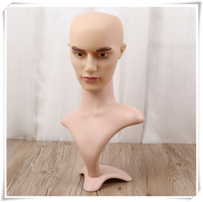 Hao Yan Model Three-Body Event Male head model wig hat Scarf Model Head pic 2