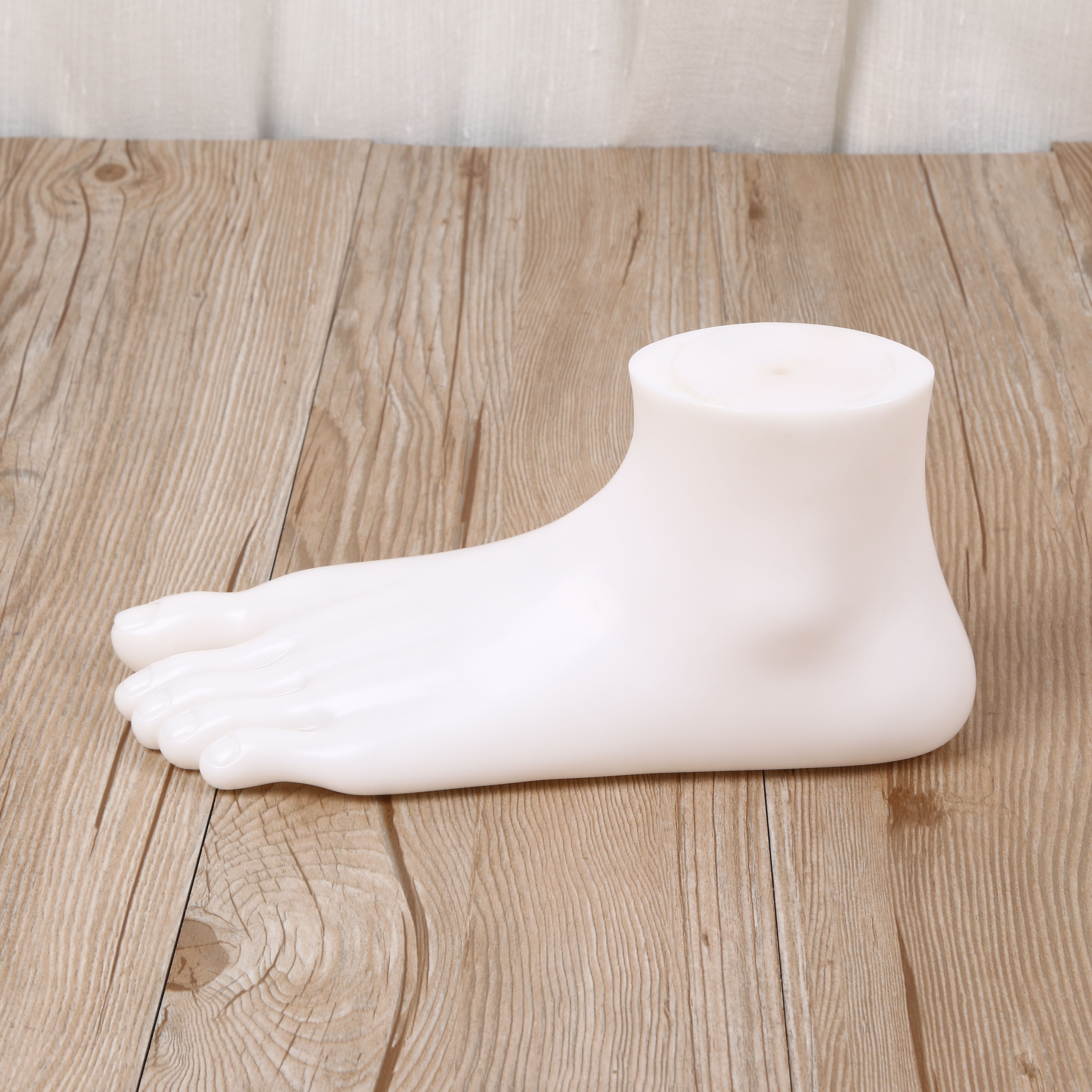 Wooden shoes men's foot display sock model, sock mold, magnetic foot mold, cotton sock, long and short sock foot mold Specification image