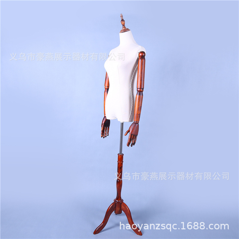 模特道具女半身服装店展示架橱窗婚纱模特架假人模型全身展示衣架