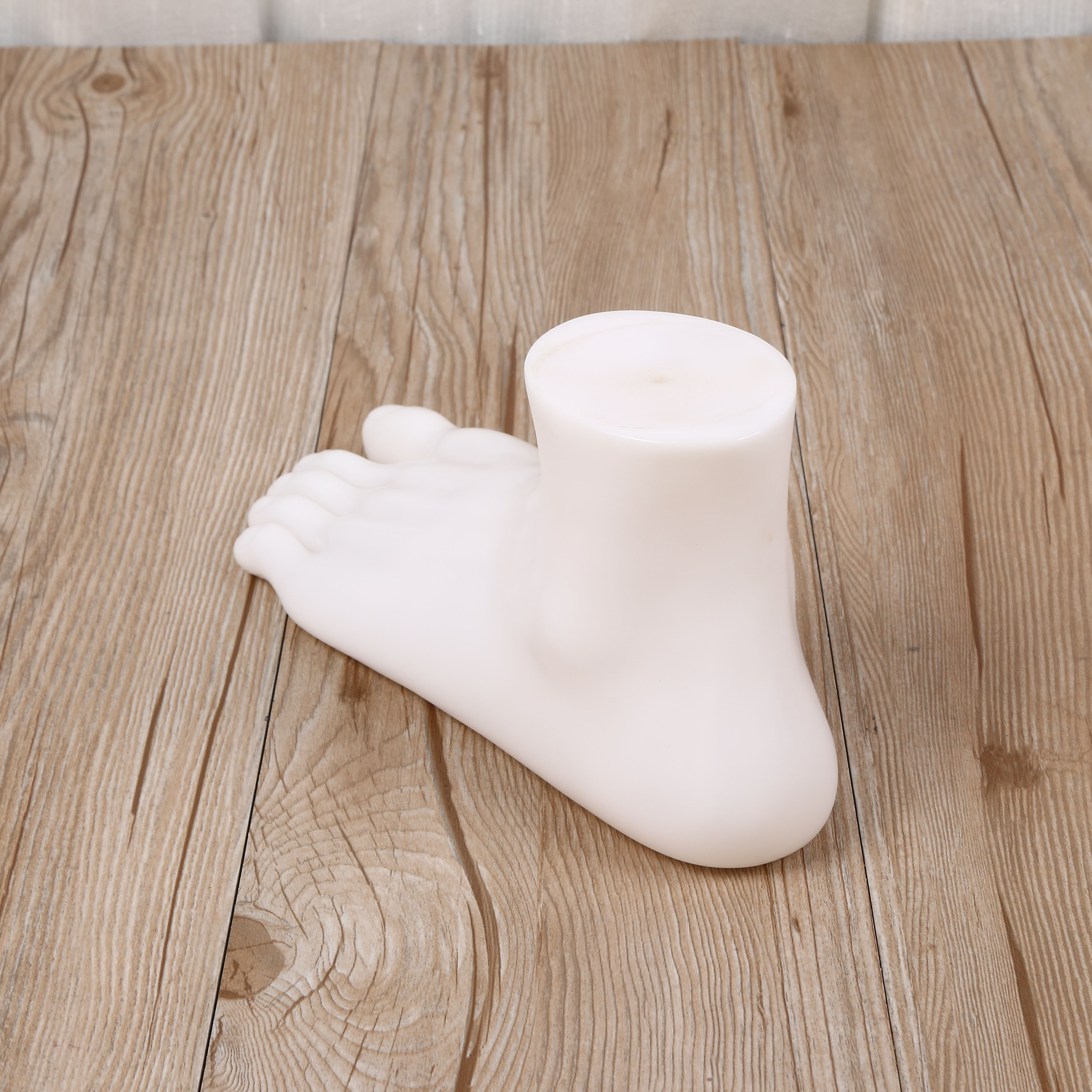 Wooden shoes men's foot display sock model, sock mold, magnetic foot mold, cotton sock, long and short sock foot mold details Picture