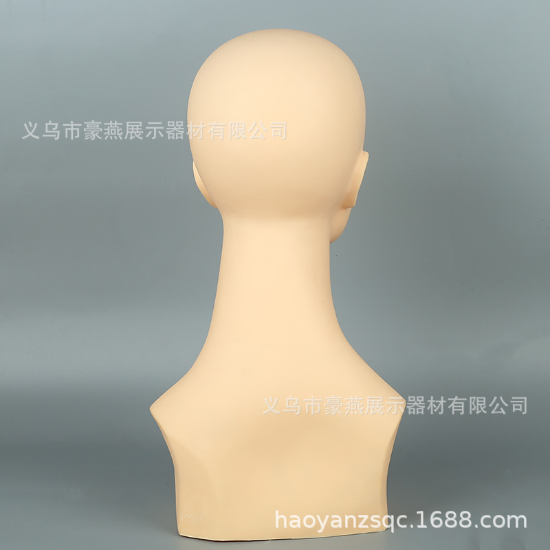 Foreign head models, props, wigs, scarves, headwear, helmets, display head models, beautiful makeup head models details Picture