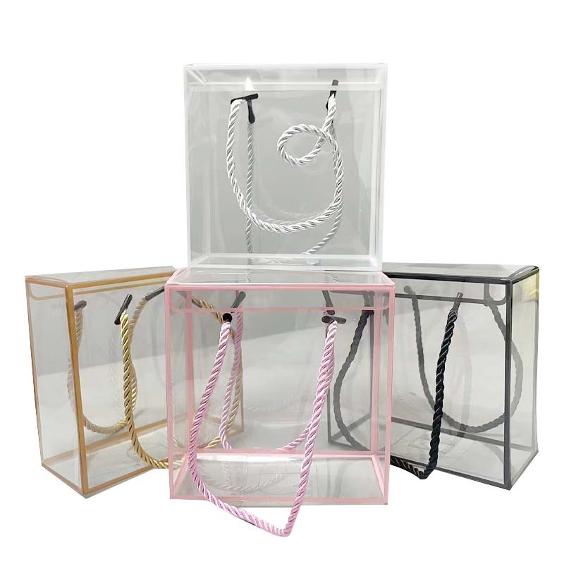 Large capacity wholesale of stationery, flower tea, coffee and cosmetics in pet plastic transparent boxes in stock Application Scenario