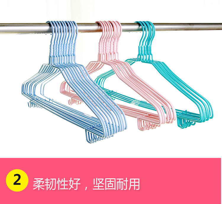 衣架子家用晒衣服撑子铁挂钩一挂无痕学生宿舍寝室衣裳称子晾衣架详情7