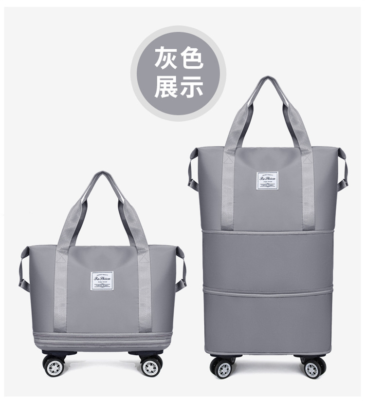 Universal wheel luggage bag, travel bag, storage, fitness bag for women pic 38
