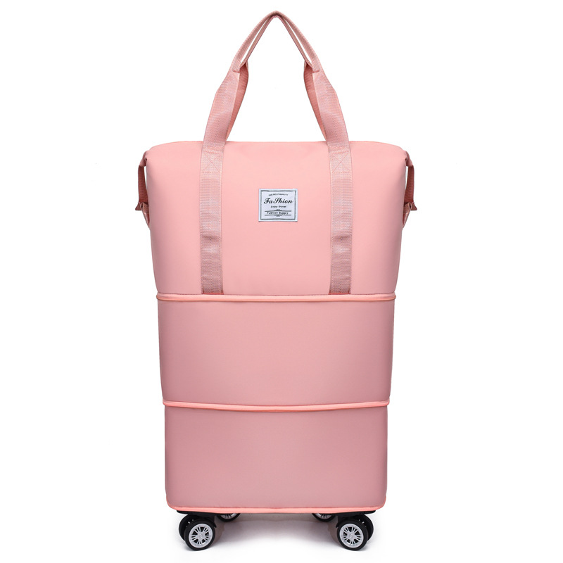 Universal wheel luggage bag, travel bag, storage, fitness bag for women Item Picture