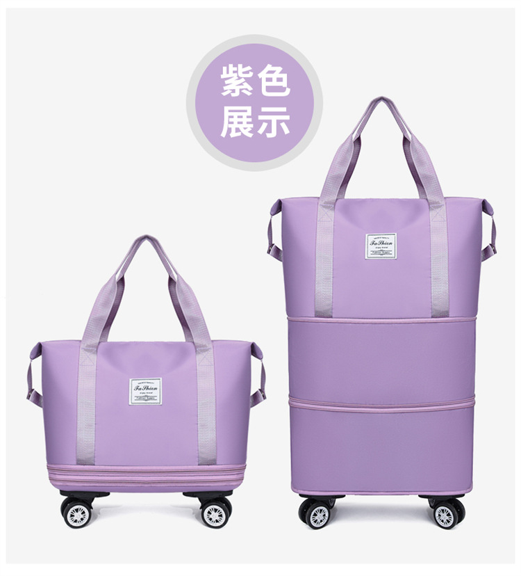 Universal wheel luggage bag, travel bag, storage, fitness bag for women pic 39