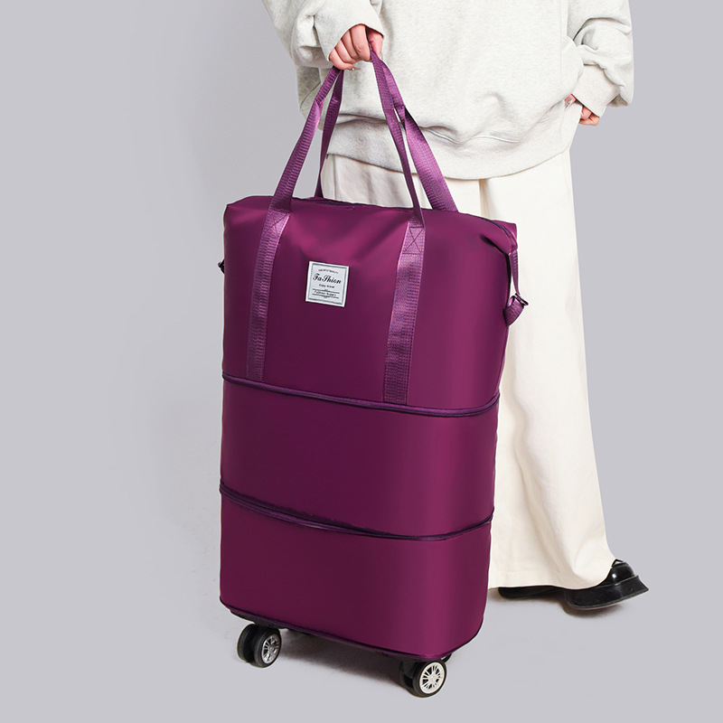 Universal wheel luggage bag, travel bag, storage, fitness bag for women details Picture