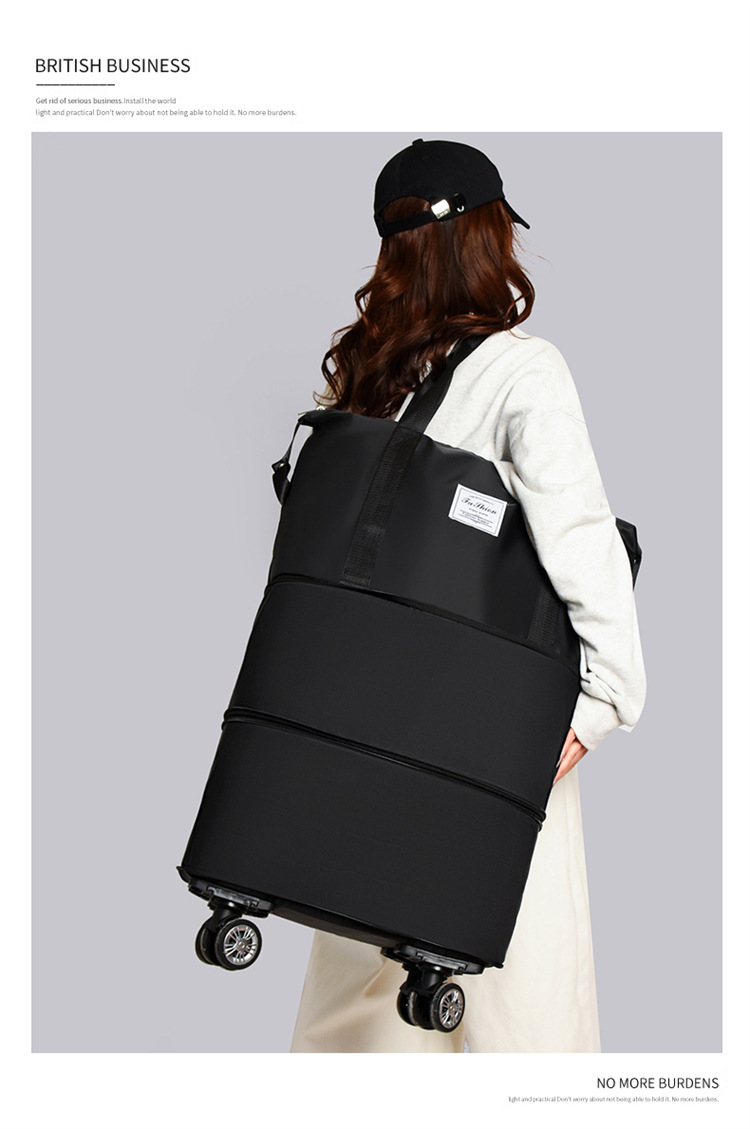 Universal wheel luggage bag, travel bag, storage, fitness bag for women pic 25