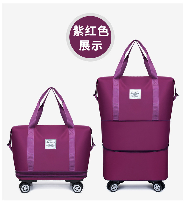 Universal wheel luggage bag, travel bag, storage, fitness bag for women pic 33